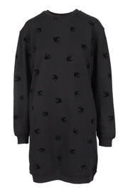 Swallow Sweatdress Women Fashion MCQ Cotton Long Sleeve Casual Onepiece