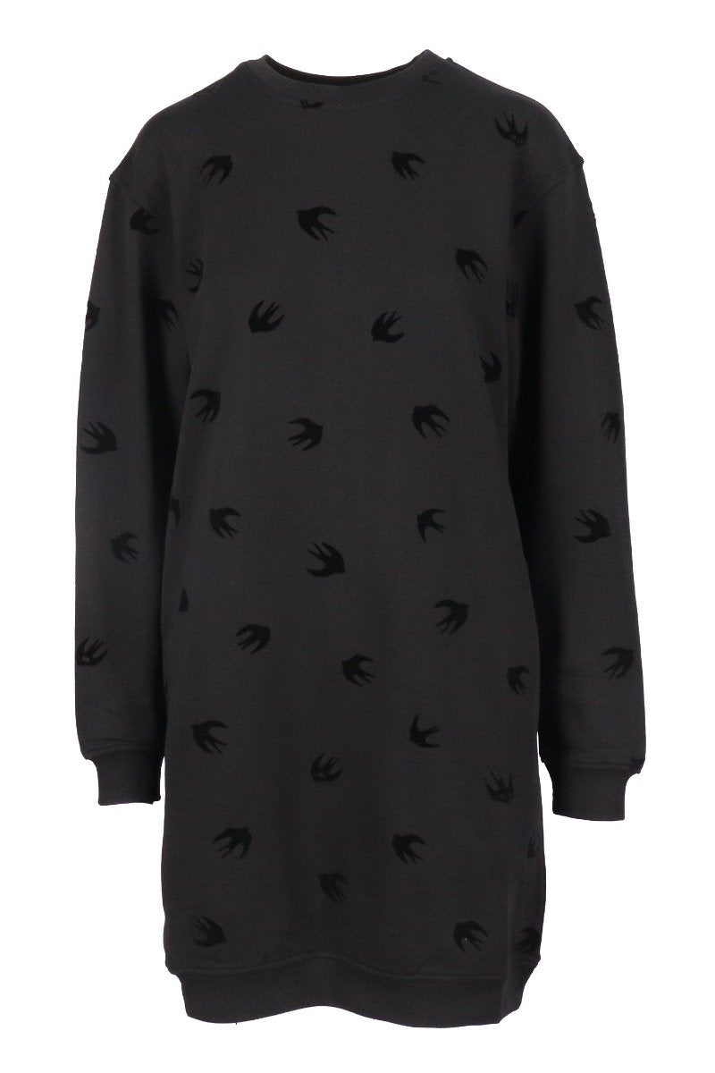 Swallow Sweatdress Women Fashion MCQ Cotton Long Sleeve Casual Onepiece