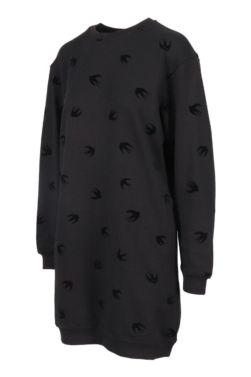 Swallow Sweatdress Women Fashion MCQ Cotton Long Sleeve Casual Onepiece