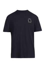 Glyph Icon T-Shirt Cotton Crew Neck Top Casual Basic Menswear 