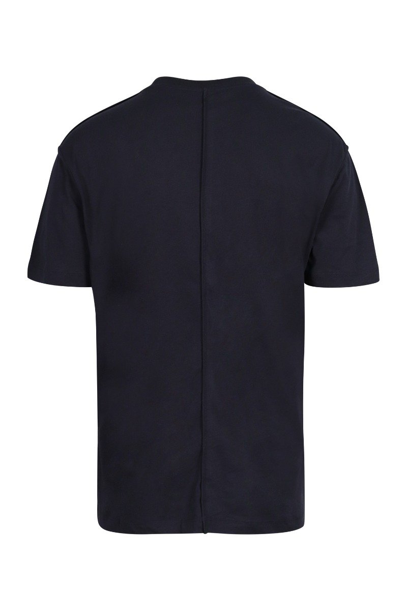 Glyph Icon T-Shirt Cotton Crew Neck Top Casual Basic Menswear 