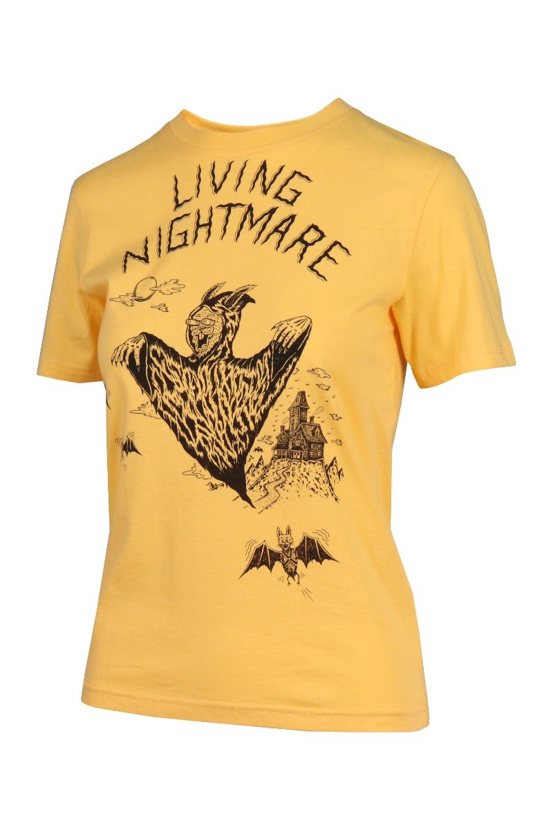 Living Nightmare T-Shirt Women Fashion MCQ Organic-Cotton Short Sleeve Casual Tee