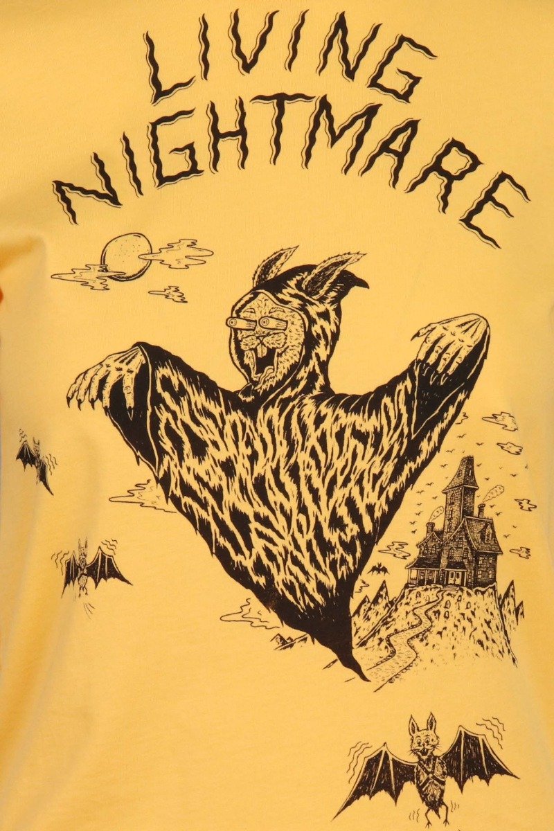 Living Nightmare T-Shirt Women Fashion MCQ Organic-Cotton Short Sleeve Casual Tee