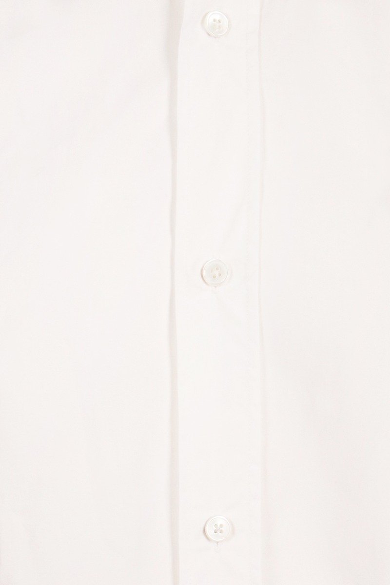 Bondage Shields Shirt Cotton Adjustable Basic White Casual Formal Short