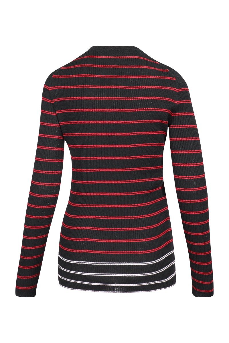 Stripes & Swallow Sweater Women Fashion MCQ Wool Stripes Long Sleeve Top