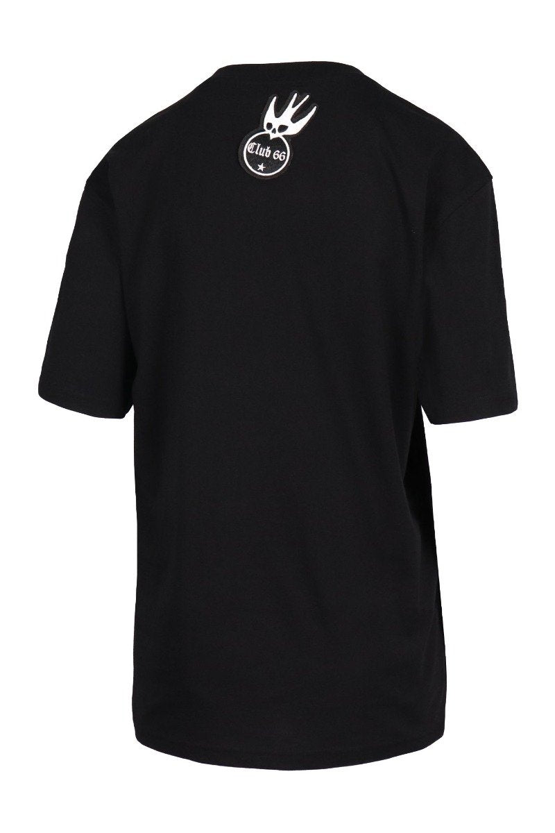 Swallow Badge T-Shirt Women Fashion MCQ Cotton Short Sleeve Top Casual