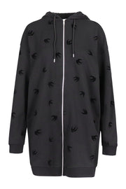 Swallow Oversized Hoodie Women Fashion MCQ Oversize Long Sleeve Cotton Casual