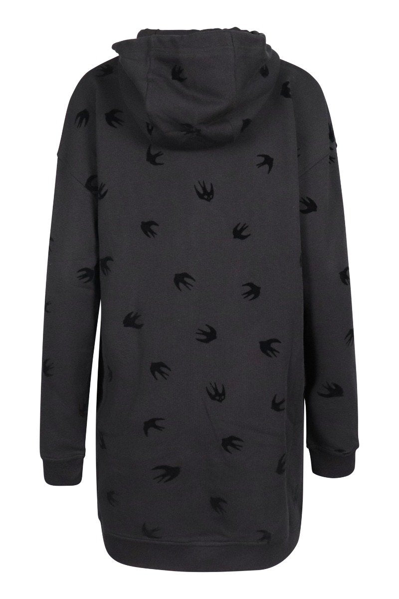 Swallow Oversized Hoodie Women Fashion MCQ Oversize Long Sleeve Cotton Casual
