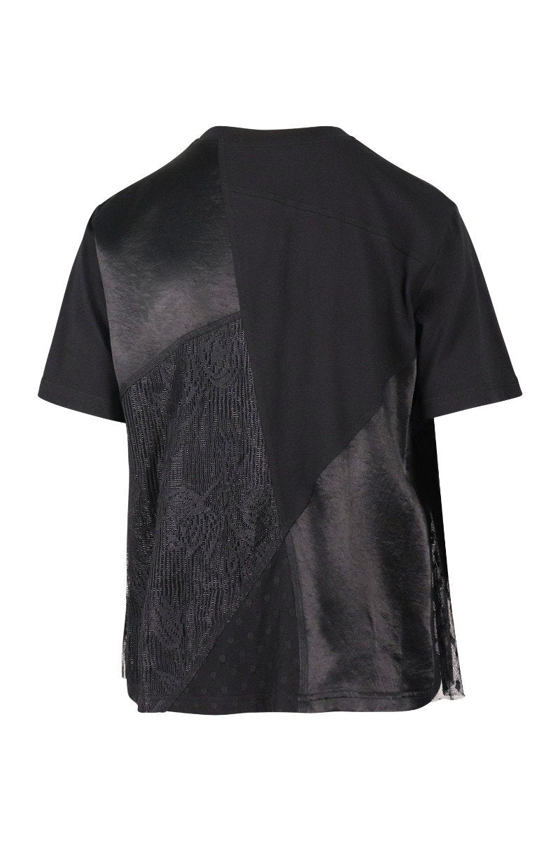 Lace Flared Tee Women Fashion MCQ Polyamide Short-Sleeve Detailed Designed Stylish